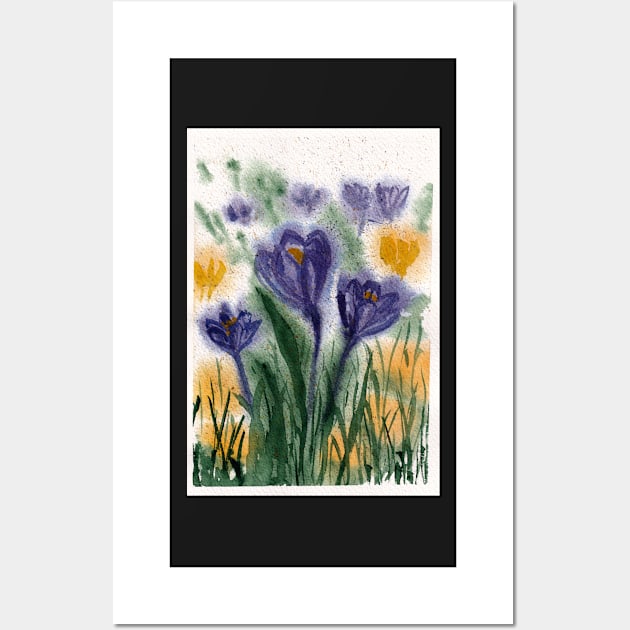 Crocus flowers Wall Art by PolSmart